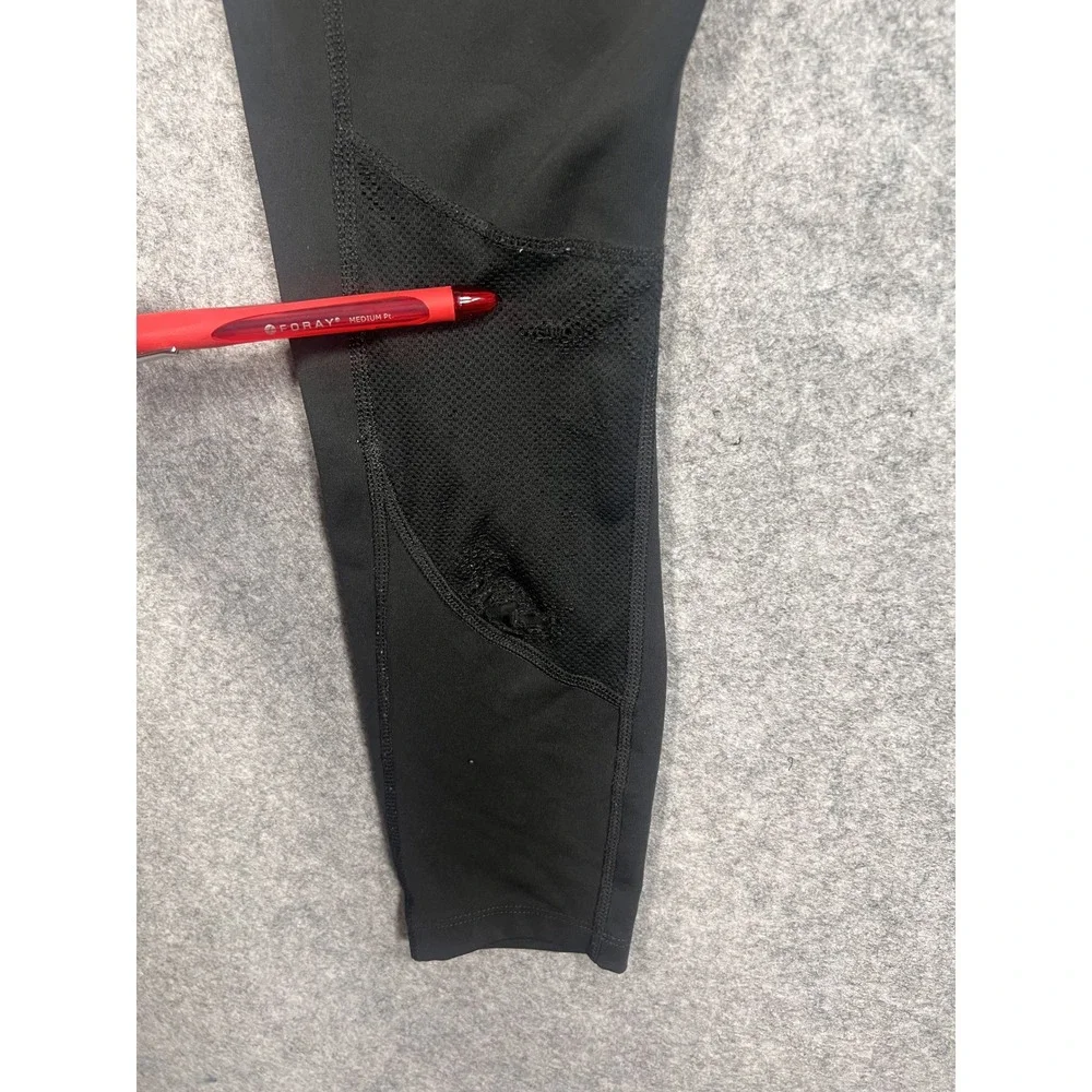 Nike Dri-FIT Running Leggings XS Black Mesh‎ Panels Pocket